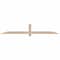 Ekena Millwork Eugene Smooth Timber Gable Bracket, Douglas Fir, 84"W x 14"H x 1 1/2"D x 3 1/2"F, 4/12 Pitch GBW084X14X0204EUG00SDF - alternate 1